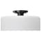 Nuvo Warren - 13 Inch Semi Flush Mount - Gun Metal with Satin White Glass 60/8035 - alternate 3